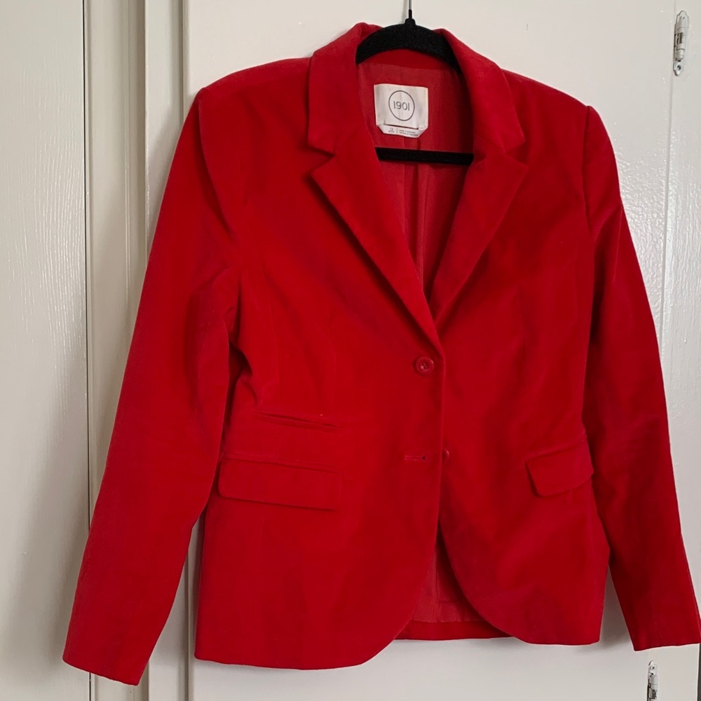 Women's Red velvet Blazer